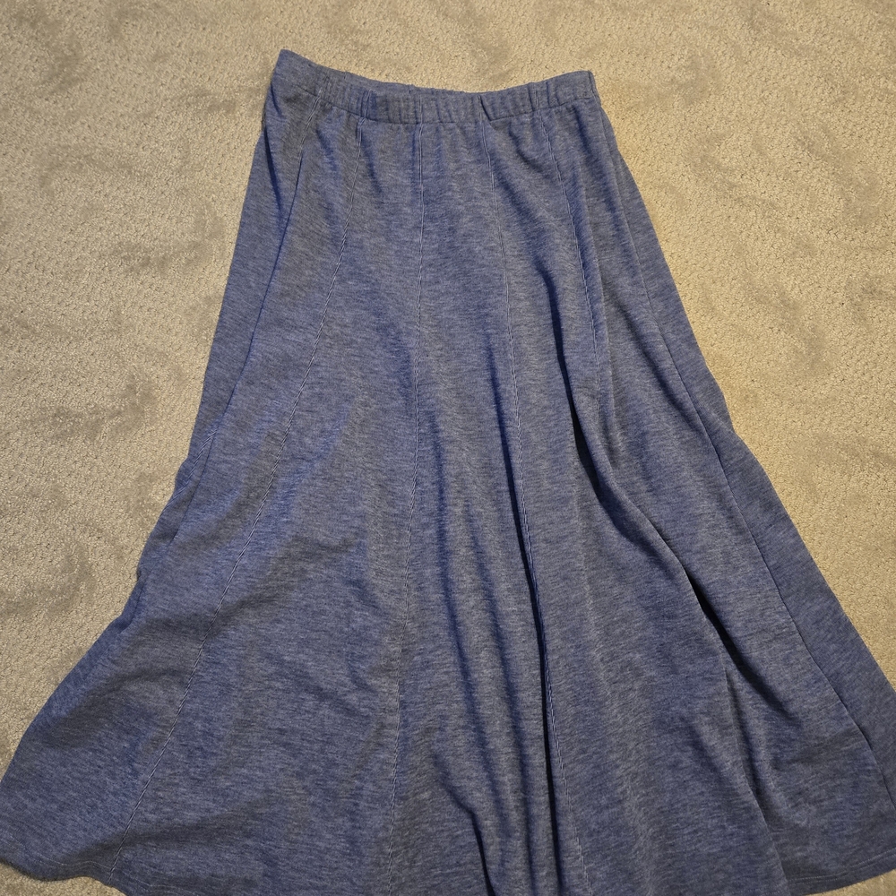 Chic Blue Maxi Skirt for Women